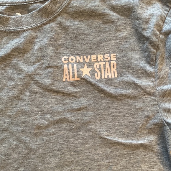 Girls Gray Converse t shirt - Picture 2 of 6